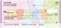 Flower Power Peace Personal Checks | QBI-92