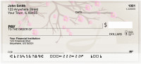 Cherry Blossom Serenity - J Monogram Checks | QBJ-68