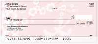 Cherry Blossom Serenity - K Monogram Checks | QBJ-69