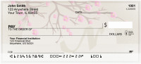 Cherry Blossom Serenity - N Monogram Checks | QBJ-72