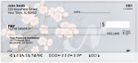 Cherry Blossom Serenity - N Monogram Checks | QBJ-72