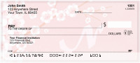 Cherry Blossom Serenity - N Monogram Checks | QBJ-72