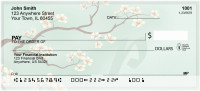 Cherry Blossom Serenity - P Monogram Checks | QBJ-74