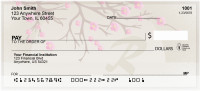 Cherry Blossom Serenity - R Monogram Checks | QBJ-76