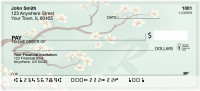 Cherry Blossom Serenity - R Monogram Checks | QBJ-76