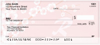 Cherry Blossom Serenity - R Monogram Checks | QBJ-76