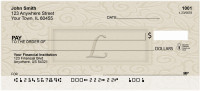 Golden Carved Monogram - L Personal Checks | QBK-23