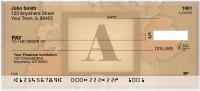 Nature In Vintage Monogram - A Personal Checks | QBK-55