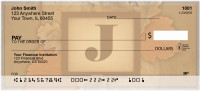 Nature In Vintage Monogram - J Personal Checks | QBK-64
