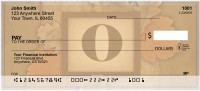 Nature In Vintage Monogram - O Personal Checks | QBK-69