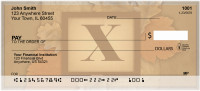 Nature In Vintage Monogram - X Personal Checks | QBK-78