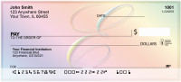 Rainbow Art Monogram - E Personal Checks | QBL-12