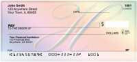 Rainbow Art Monogram - H Personal Checks | QBL-15