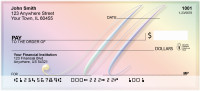 Rainbow Art Monogram - M Personal Checks | QBL-20
