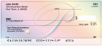 Rainbow Art Monogram - P Personal Checks | QBL-23