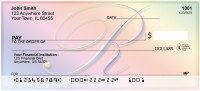 Rainbow Art Monogram - R Personal Checks | QBL-25