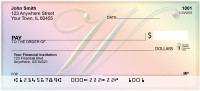 Rainbow Art Monogram - W Personal Checks | QBL-30