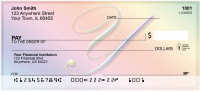 Rainbow Art Monogram - Y Personal Checks | QBL-32