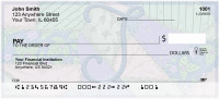 Shabby Chic Monograms - J Personal Checks | QBL-69