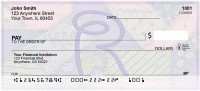 Shabby Chic Monograms - R Personal Checks | QBL-77