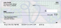 Shabby Chic Monograms - V Personal Checks | QBL-81