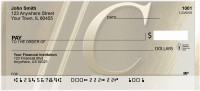 Solid Gold Monograms - C Personal Checks | QBL-88