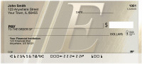 Solid Gold Monograms - E Personal Checks | QBL-90