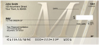 Solid Gold Monograms - M Personal Checks | QBL-98
