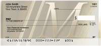 Solid Gold Monograms - M Personal Checks | QBL-98