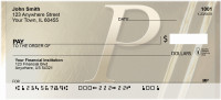 Solid Gold Monograms - P Personal Checks | QBM-02