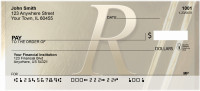 Solid Gold Monograms - R Personal Checks | QBM-04