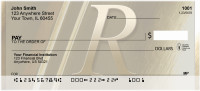 Solid Gold Monograms - R Personal Checks | QBM-04