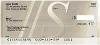 Solid Gold Monograms - S Personal Checks | QBM-05
