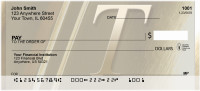 Solid Gold Monograms - T Personal Checks | QBM-06