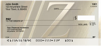 Solid Gold Monograms - Z Personal Checks | QBM-12