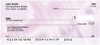 Spinning Pink Personal Checks | QBM-46