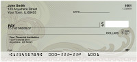 Green Vintage Scroll Personal Checks | QBM-63