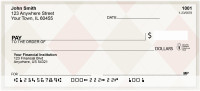 Awesome Argyle Personal Checks | QBN-09