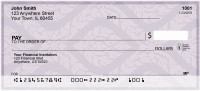 Rich Colorful Damask Personal Checks | QBN-18