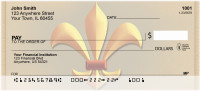 Colorful Fleur de Lis Personal Checks | QBN-24