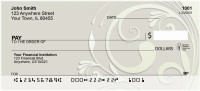 Raised Floral Abstracts Personal Checks | QBN-32