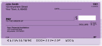 Lines Of Lavender Personal Checks | QBN-57