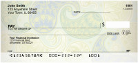 Soft Paisley Personal Checks | QBN-66