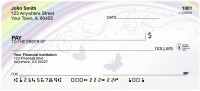 Butterflies And Filigree Rainbows Personal Checks | QBN-83