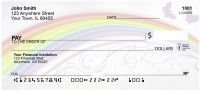 Butterflies And Filigree Rainbows Personal Checks | QBN-83