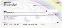 Butterflies And Filigree Rainbows Personal Checks | QBN-83