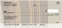 Fall Stripes Personal Checks | QBO-11