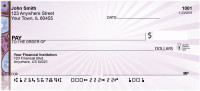 Paisley And Stripes Personal Checks | QBO-17