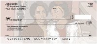 Young Couple On Steps Personal Checks | QBO-48