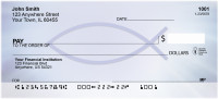 Symbolic Fish Personal Checks | QBO-85